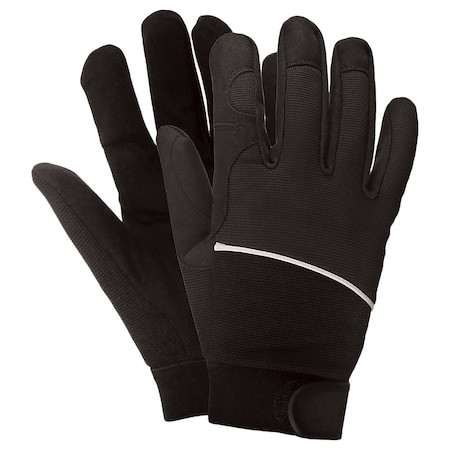 428-611 Mechanics Gloves, Black, XL